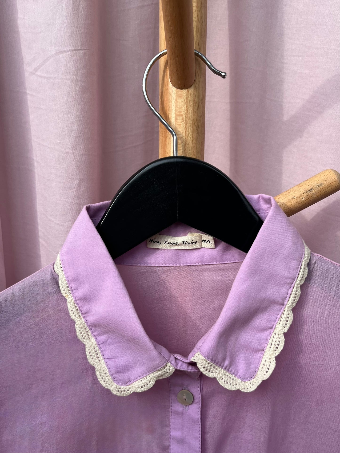 THE SISSI BLOUSE WITH DOILY CUFFS - Cotton Voile